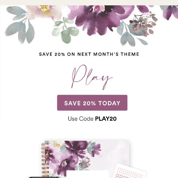 Final day to save 20% on April's theme! ⏰