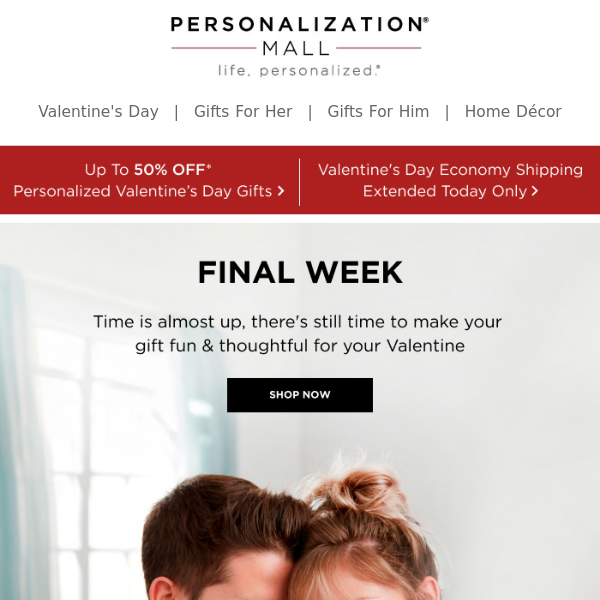 Valentine's Day Delivery With Economy Shipping Extended! Today Only