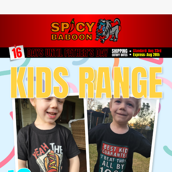 Kids Can Now Get Spicy! 👶👕