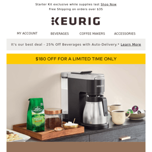 WOW! $49.99 for a K-Duo Plus® Brewer