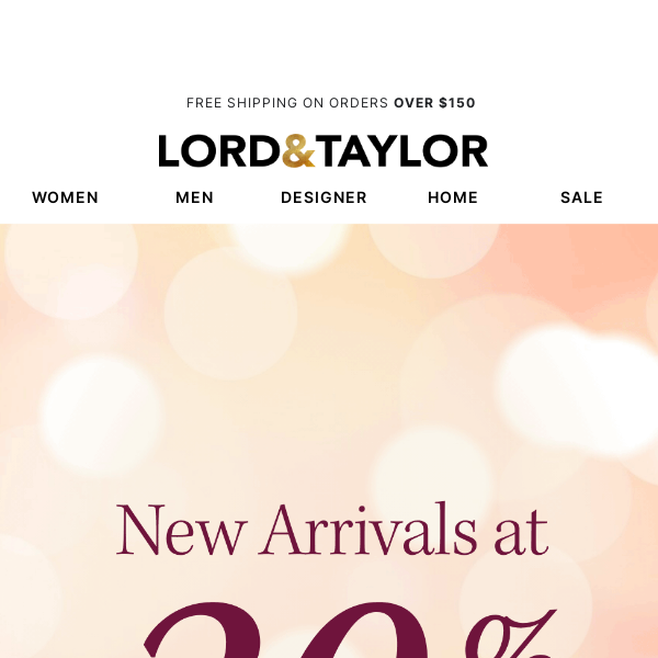 New Year, New Arrivals 30% off