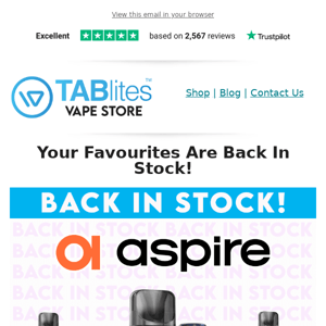 ✨ Aspire Gotek X Kits & Pods - Back In Stock!