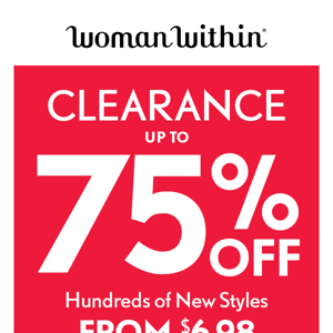 🚩Major Markdowns! Up To 75% Off Clearance!