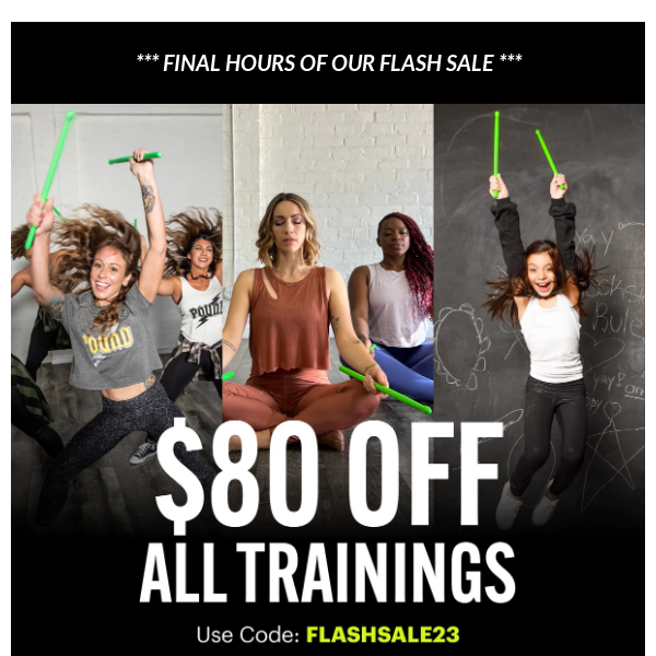 Hurry! Flash Sale ends TONIGHT! ⚡