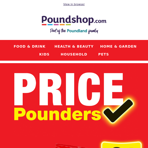 💥 BIG SAVINGS against RRPs with our Price Pounders!