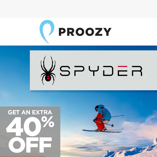 Additional 40% off - Spyder Jackets, Hoodies & More!