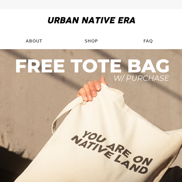 Have you gotten your free Tote bag w/ a purchase of any of our products?
