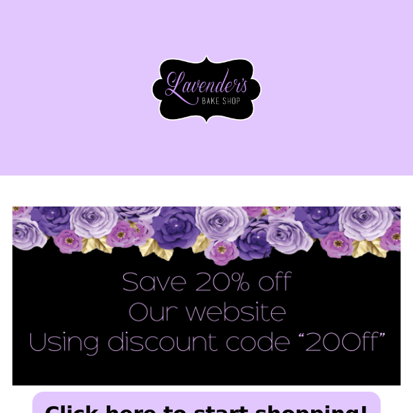 20% OFF SITE WIDE!!