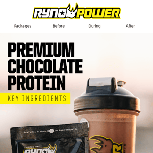 Your Daily Dose of Chocolate // Ryno Power's key ingredients 🔥