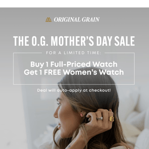 FREE watch with your purchase!