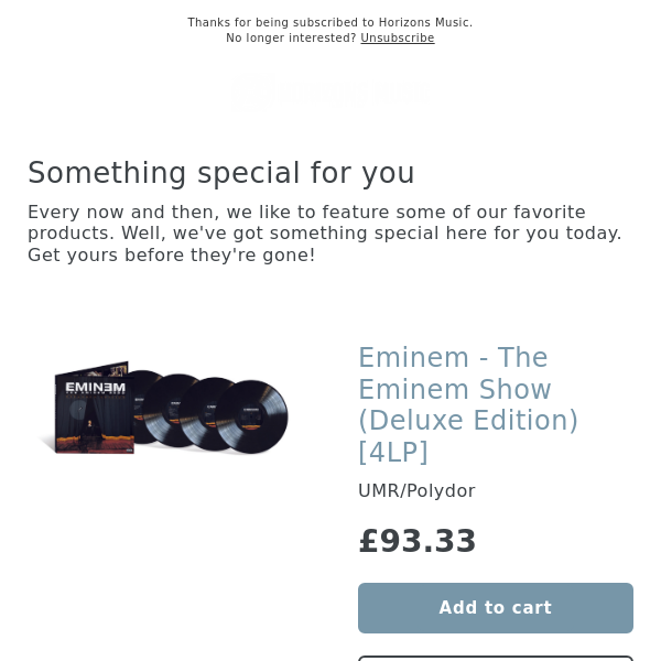 OUT NOW! Eminem - The Eminem Show (Deluxe Edition) [4LP]