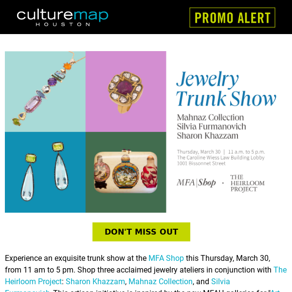 Shop the most luxurious trunk show in Houston