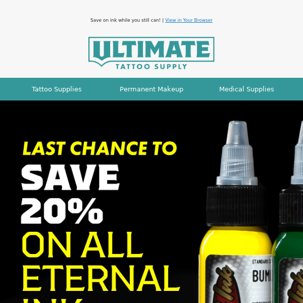 Eternal Tattoo Ink  Ultimate Tattoo Supply