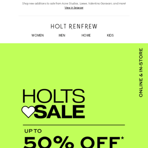 Holts ❤️ Sale | Deeper Discounts Have Landed