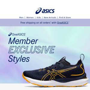 Exclusive OneASICS™ member styles for October.