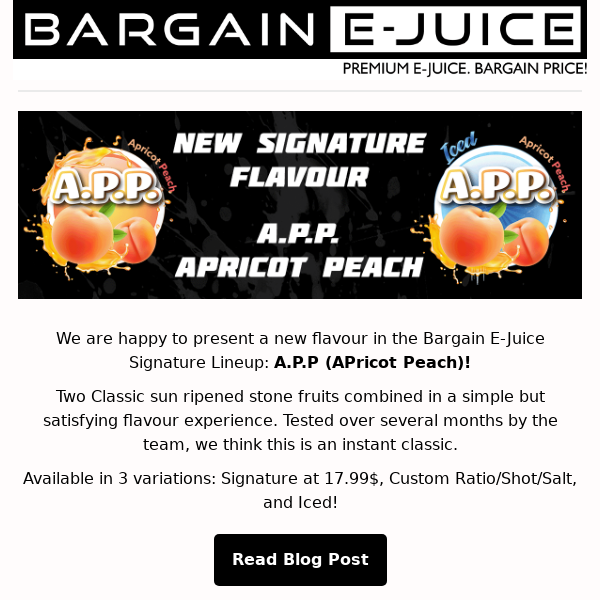 Last Chance To Save @ Bargain E-Juice