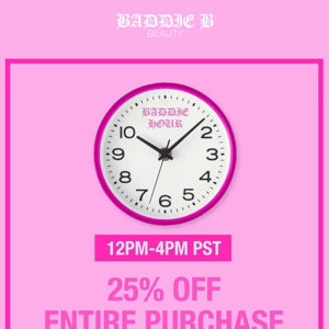 BADDIE B FLASH SALE STARTS NOW!!