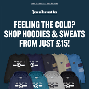 FEELING THE COLD? SHOP SWEATS FROM £15!