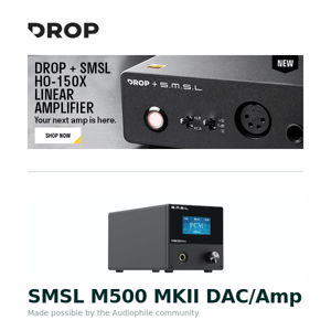 SMSL M500 MKII DAC/Amp, Shargeek Starship Seer Power Bank With Timer, Azio Cascade 75% Wireless Hot-Swappable Keyboard and more...