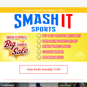 🎉 Big Summer Final Hours! at Smash It Sports!