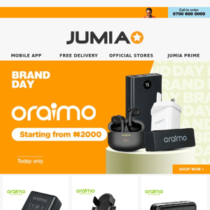 Oraimo Brand Day is Live! | Deals Starting From ₦2,000