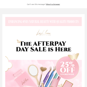 AFTERPAY DAY SALE IS NOW LIVE ❣️ 4 DAYS ONLY!