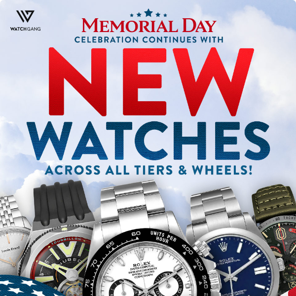 Look for NEW watches added to The Wheel!