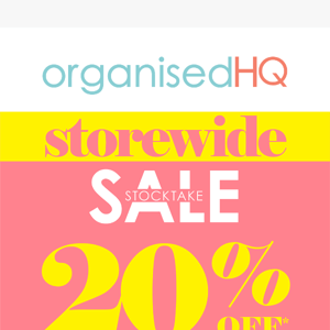 20% OFF STOREWIDE SALE 🔥