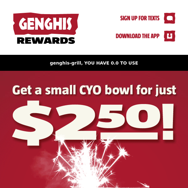 Genghis Grill - Get Ready to Celebrate Our B-Day in a Few Days...🥳🎁😋