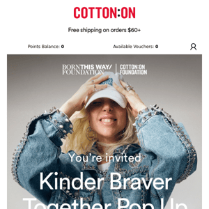 You're invited: Kinder Braver Together Pop Up 💌​