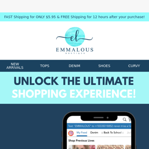 Unlock the ULTIMATE Shopping Experience! 💙