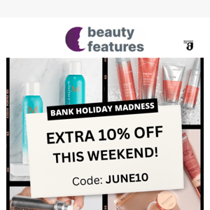 Hey Beauty Features, Don't Miss Out on Your Bank Holiday Discount 😍