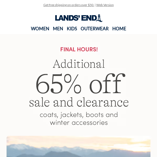 Hours left! Save 65% on sale & clearance outerwear styles