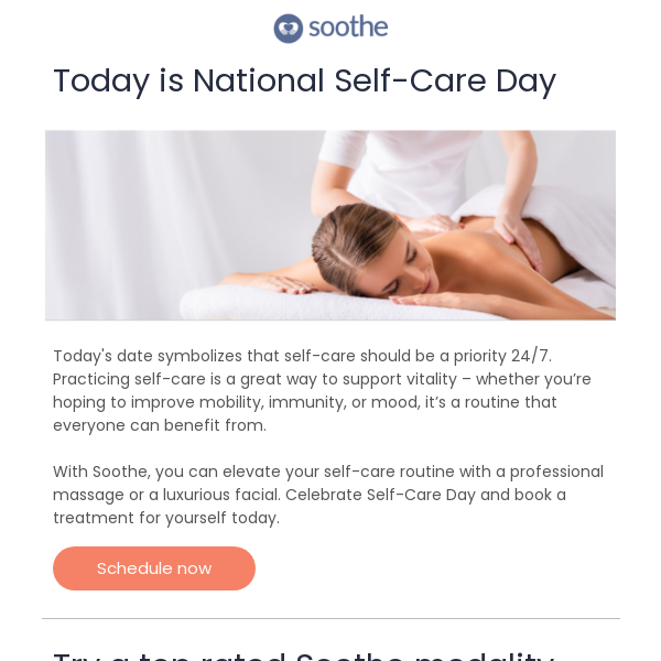 Celebrate National Self-Care Day with Soothe