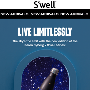 NEW: Collectible "Limitless" Bottle From Swell Bottle Nyberg