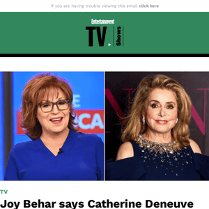 Joy Behar says Catherine Deneuve asked if she was 'a lesbian' on 'The View' set