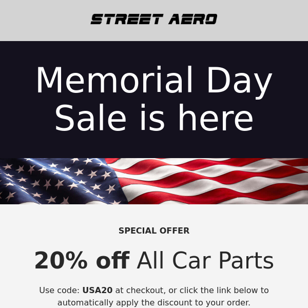 Memorial Day Sale. Limited Supply!