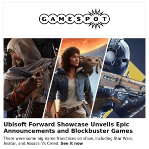 Ubisoft Forward Showcase Reveals Awesome Upcoming Games