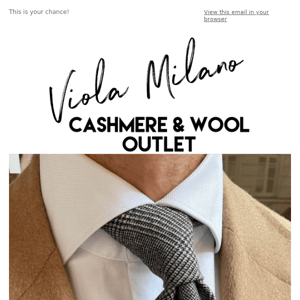 FINAL CASHMERE OUTLET : cashmere and silk 60-80 euro