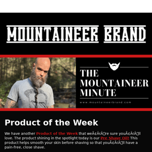 Weekly Newsletter From Mountaineer Brand