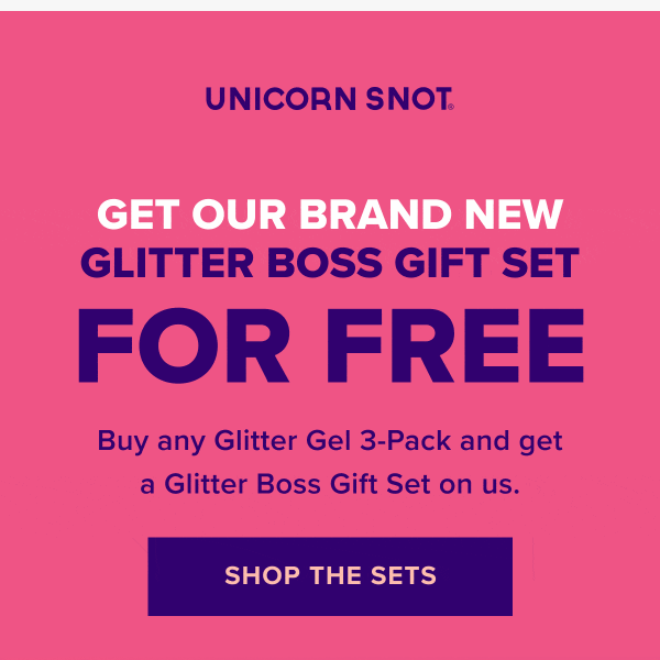 Get 3 FREE Glitter Boss Lip Glosses