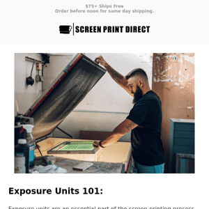 Not sure which exposure unit is right for your shop? 💡