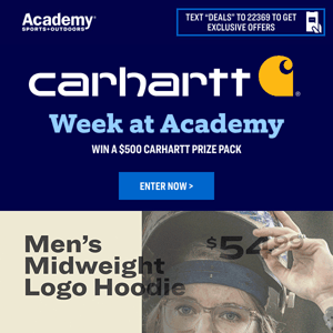 Enter to Win a $500 Carhartt Prize Pack