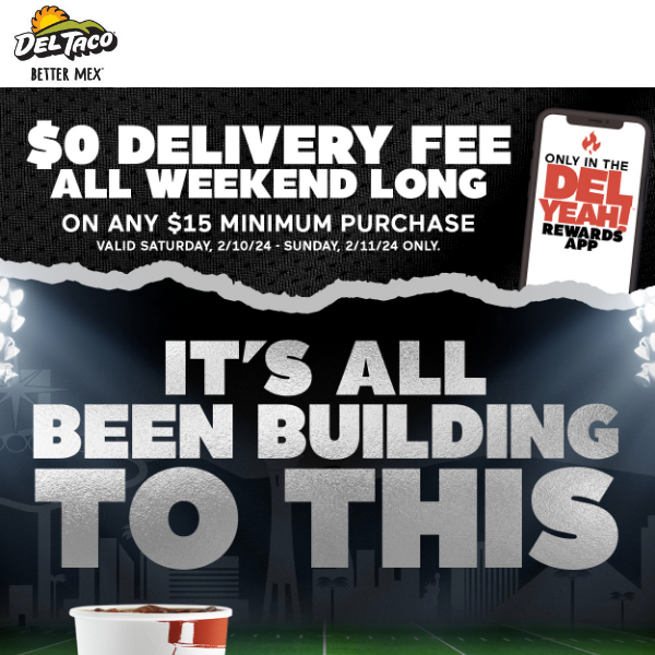 $0 DELivery Fee for the Big Game! 🏈