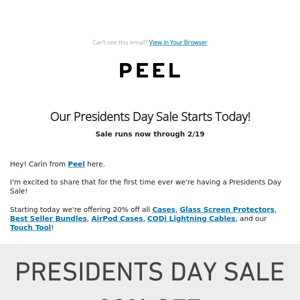 Our Presidents Day Sale Starts Today!
