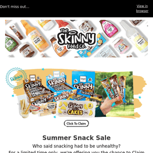 Summer SALE | 35% Off Snacks