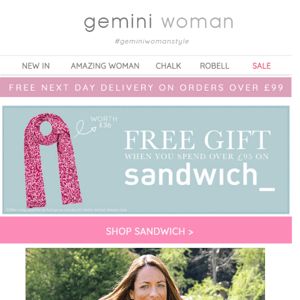 Free Sandwich Scarf with Purchases* | Robell Summer Styles