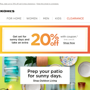 WOW! Take up to 85% off with Kohl's Limited Time Only Clearance Sale 