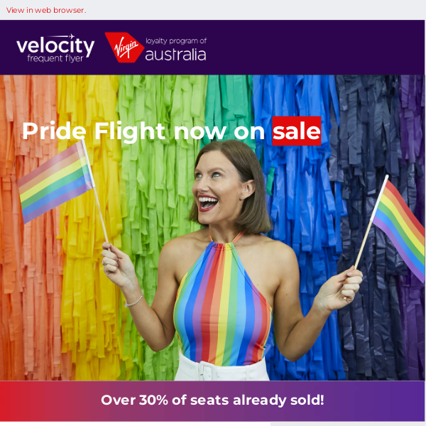 Pride flight 2024 on sale now!