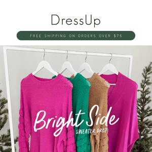 LIVE NOW: THE BRIGHT SIDE SWEATER DROP 🤩